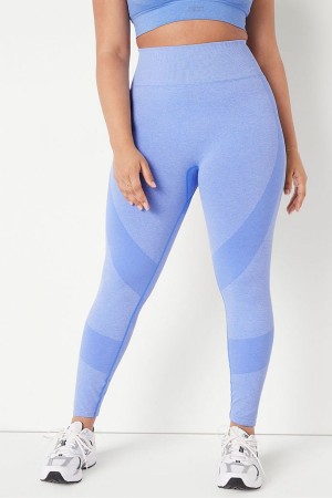 Victoria's Secret Seamless High Taille Full Length Workout Tights Blauw | 35908-NZDI