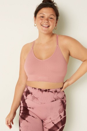 Victoria's Secret Seamless Lightly Gevoerde Low Impact Sports Bra Roze | 19340-FJVT