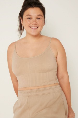 Victoria's Secret Seamless Seamless Lightly Gevoerde Low Impact Sport Crop Top Licht | 84602-BZWD