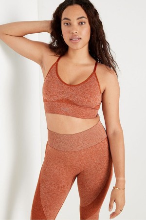 Victoria's Secret Seamless Seamless Racerback Lightly Gevoerde Bra Bruin | 26587-WVZL