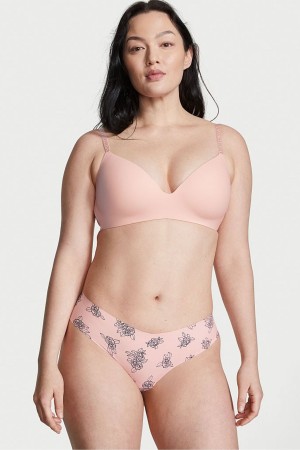 Victoria's Secret Sexy Illusions by Victorias Secret Smooth No Show String Knickers Roze | 46532-GCBE