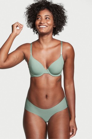 Victoria's Secret Sexy Illusions by Victorias Secret Geribbeld No Show Cheeky Knickers Groen | 27956-HBLV