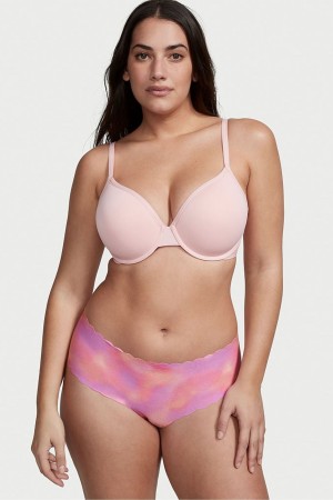 Victoria's Secret Sexy Illusions by Victorias Secret No Show Cheeky Knickers Roze | 75024-BASV