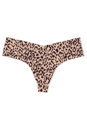 Victoria's Secret Sexy Illusions by Victorias Secret No Show String Knickers Bruin | 06824-CWZT