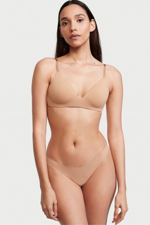 Victoria's Secret Sexy Illusions by Victorias Secret String Knickers Sweet Praline Nude | 29148-GOSJ