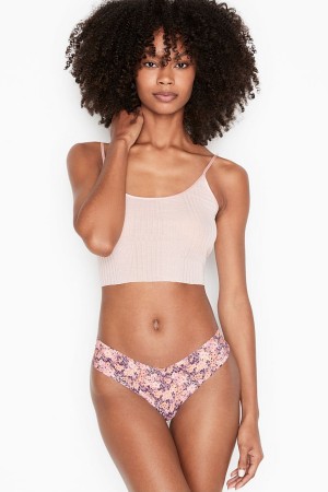 Victoria's Secret Sexy Illusions by Victorias Secret No Show String Knickers Almost Nude | 18276-RDTQ