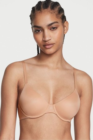 Victoria's Secret Sexy Illusions by Victorias Secret Angelight FullCoverage Smooth Bra Praline Nude | 62014-LQZD