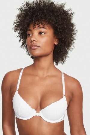 Victoria's Secret Sexy Tee Kanten Front Bevestiging Lightly Gevoerde T-Shirt Bra Zwart | 29017-XVWM