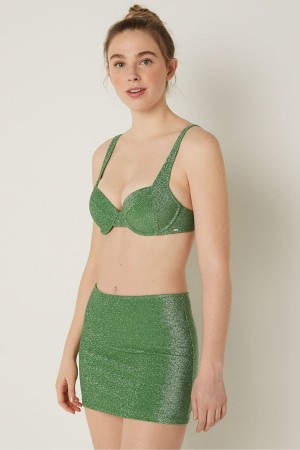 Victoria's Secret Shimmer Push Up Bikini Top Groen | 79630-NUTG