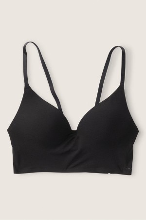 Victoria's Secret Smooth Non Wired Push Up Bralette Zwart | 64397-VSXE