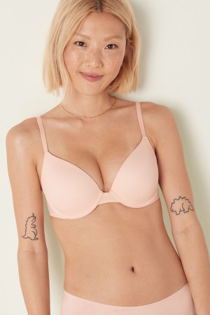 Victoria's Secret Smooth Push Up T-Shirt Bra Paars | 49862-PNZS