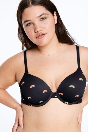 Victoria's Secret Smooth Push Up T-Shirt Bra Paars | 82793-FGSK