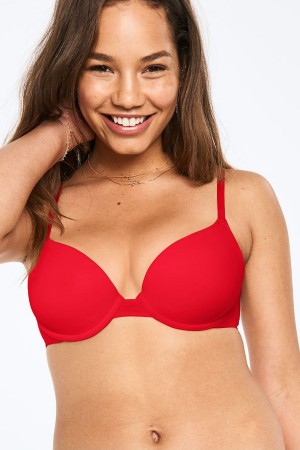 Victoria's Secret Smooth Push Up T-Shirt Bra Paars | 78259-MILA