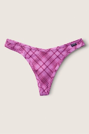 Victoria's Secret Stretch Katoenen Katoenen String Knickers Roze | 47085-OTPI