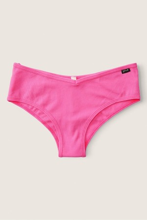 Victoria's Secret Stretch Katoenen Katoenen Cheeky Knickers Roze | 02684-KYPC