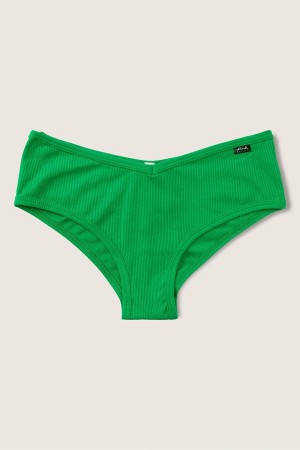 Victoria's Secret Stretch Katoenen Katoenen Cheeky Knickers Groen | 02749-FIRO