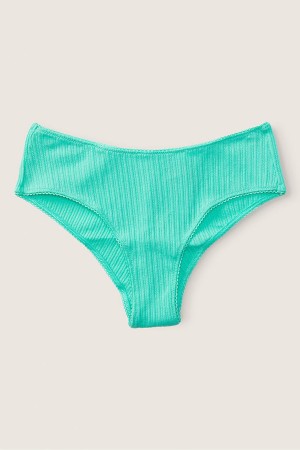 Victoria's Secret Stretch Katoenen Katoenen Cheeky Knickers Groen | 54063-ZGBF