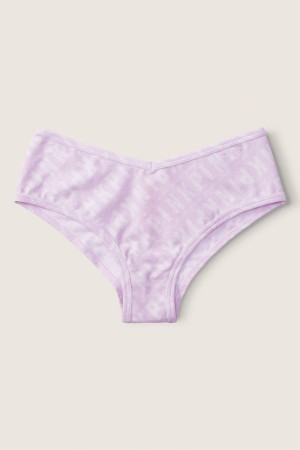 Victoria's Secret Stretch Katoenen Katoenen Cheeky Knickers Paars Paars | 36145-KOZQ