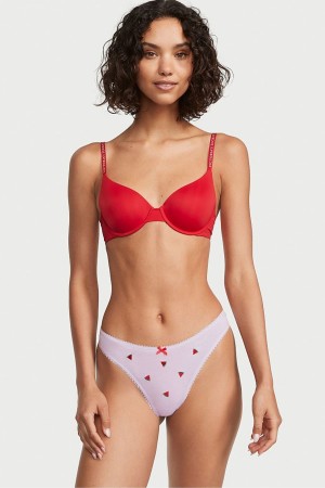 Victoria's Secret Stretch Katoenen Katoenen High Leg String Knickers Perfume Watermelon | 96014-UMHG