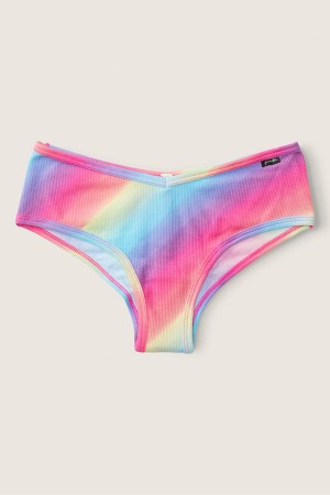 Victoria's Secret Stretch Katoenen Katoenen Cheekster Knickers Blauw | 43017-UIDT