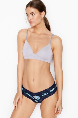 Victoria's Secret Stretch Katoenen LCE W CTN CHEEKY Aqua Daisy Dot | 83147-HAYF