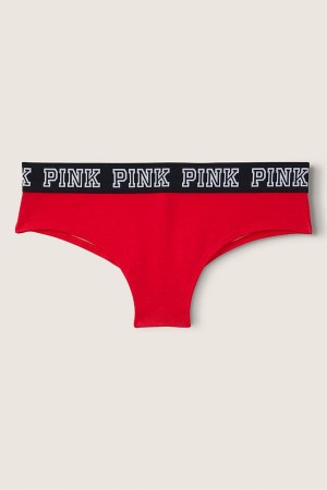 Victoria's Secret Stretch Katoenen Logo Cheeky Knickers Grijs | 32178-TVPM