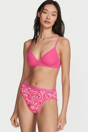 Victoria's Secret Stretch Katoenen Stretch Katoenen High Leg Brief Knickers Roze | 17296-AJFY