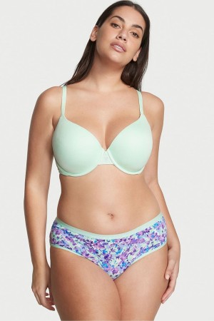 Victoria's Secret Stretch Katoenen Stretch Katoenen Hipster Knickers Mintgroen | 67218-SAKU