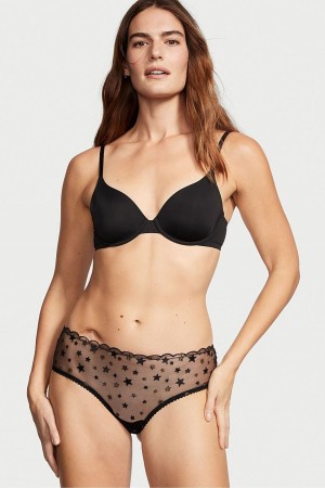 Victoria's Secret The Lacie Kanten Cheeky Knickers Zwart | 98025-VIMB