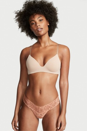 Victoria's Secret The Lacie Kanten String Knickers Zwart | 54128-FEJL