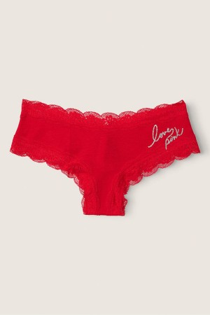 Victoria's Secret The Lacie Kanten Trim Cheeky Knickers Zwart | 49820-SDIH