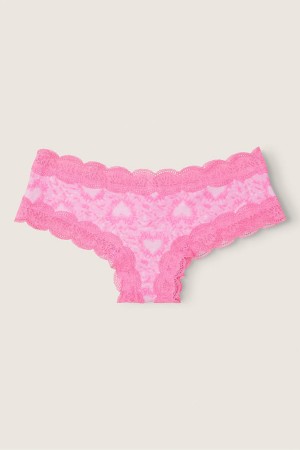 Victoria's Secret The Lacie Kanten Trim Cheeky Knickers Zwart | 08432-SRNC