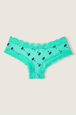 Victoria's Secret The Lacie Kanten Trim Cheeky Knickers Groen | 05426-RCPD