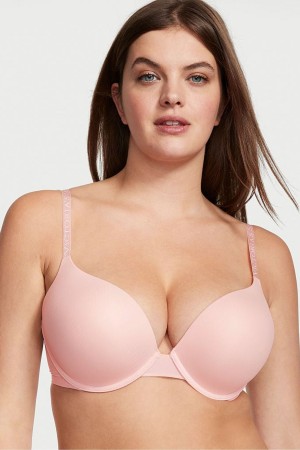 Victoria's Secret The T-Shirt Add 2 Cups T-Shirt Plunge Bra Zwart | 98632-IERH