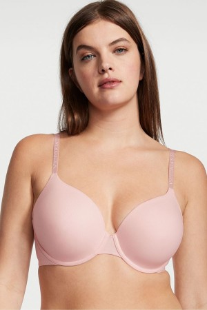 Victoria's Secret The T-Shirt Bombshell Front Bevestiging Push Up Bra Roze | 72834-GPCF