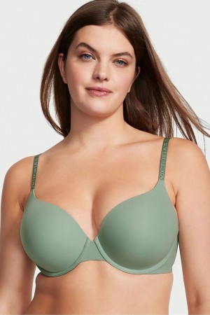 Victoria's Secret The T-Shirt Full Cup Push Up Smooth Bra Groen | 38925-SCUE