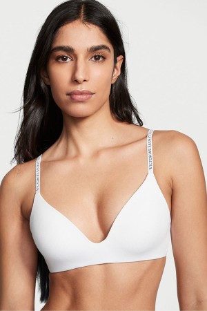 Victoria's Secret The T-Shirt Non Wired Logo T-Shirt Bra Wit | 79261-TUCP