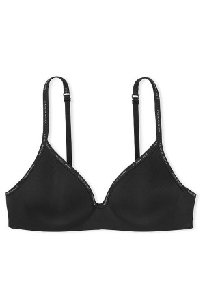 Victoria's Secret The T-Shirt Smooth Non Wired T-Shirt Bra Zwart | 23705-DRBC