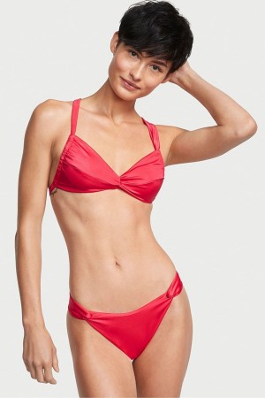 Victoria's Secret Twist Brazilian Bikini Bottom Rood | 86573-SLMH