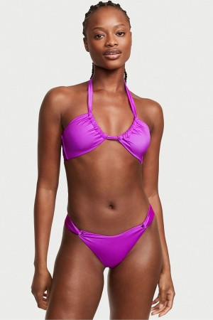 Victoria's Secret Twist Multiway Halterneck Bikini Top Paars | 53984-RJLA