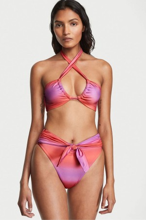 Victoria's Secret Twist Multiway Halterneck Bikini Top Paars | 43519-REKG