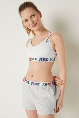 Victoria's Secret Ultimate Bandjes Back Lightly Gevoerde Sports Bra Wit | 10497-IRAB