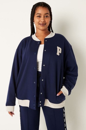 Victoria's Secret Varsity Jacket Blauw | 93621-ZCYG