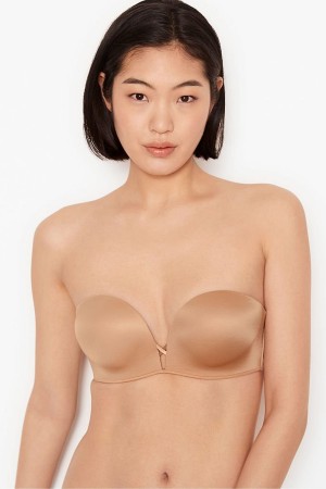 Victoria's Secret Very Sexy Add 2 Cups Smooth Multiway Strapless Bra Sweet Praline Nude | 42579-VPIZ