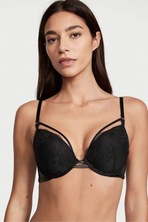 Victoria's Secret Very Sexy Bandjes Fishnet Kanten Bra Zwart | 35162-QFYP