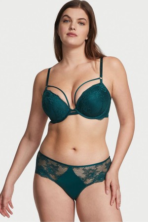 Victoria's Secret Very Sexy Bandjes Fishnet Kanten Bra Zwart Groen | 47130-CSKL