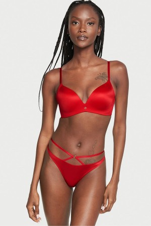 Victoria's Secret Very Sexy Bandjes String Knickers Rood | 83097-UDGY