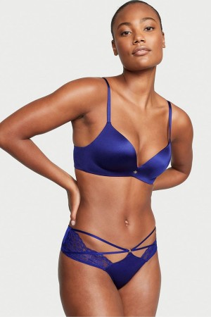 Victoria's Secret Very Sexy Kanten Cheeky Knickers Blauw | 06247-EPFS