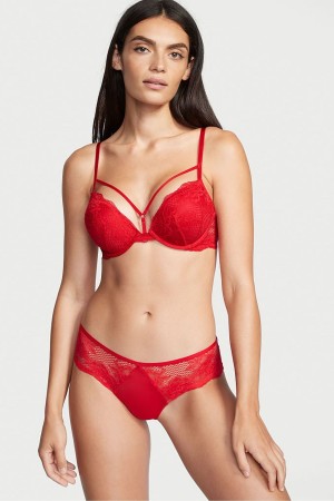 Victoria's Secret Very Sexy Kanten Cheeky Knickers Rood | 56924-ZYSR