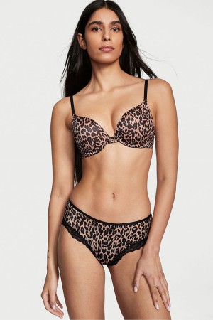 Victoria's Secret Very Sexy Kanten Trim Cheeky Knickers Bruin | 63859-BFJN